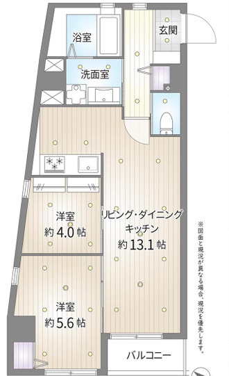 アールクレエ本郷の間取り