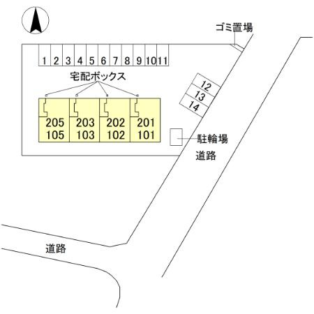 【区画図】 | ウィル・クレストⅡ
