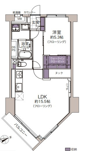 日生野沢マンションの間取り