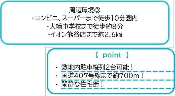 中古戸建　熊谷市柿沼977-24（期間限定現況販売）の周辺