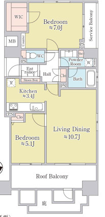 ウィルローズ瑞江クラースの間取り