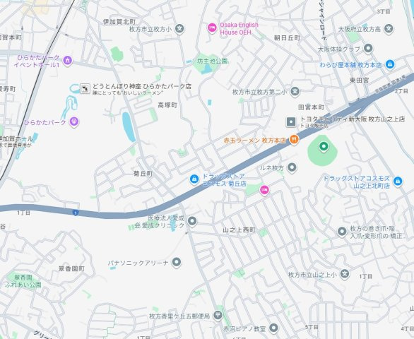 29日(土)30日(日)現地ご見学可能！枚方市菊丘町　全2邸の地図