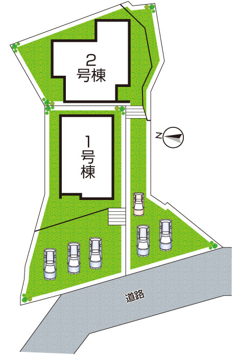 29日(土)30日(日)現地ご見学可能！枚方市菊丘物件情報 物件名らくらく物件入力物件名寄せ 物件名１必須町　全2邸の区画図|全２区画
