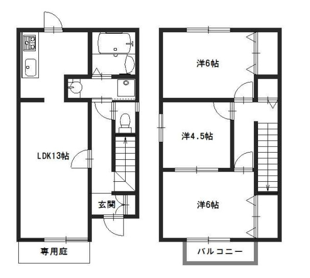 セジュール高浜の間取り