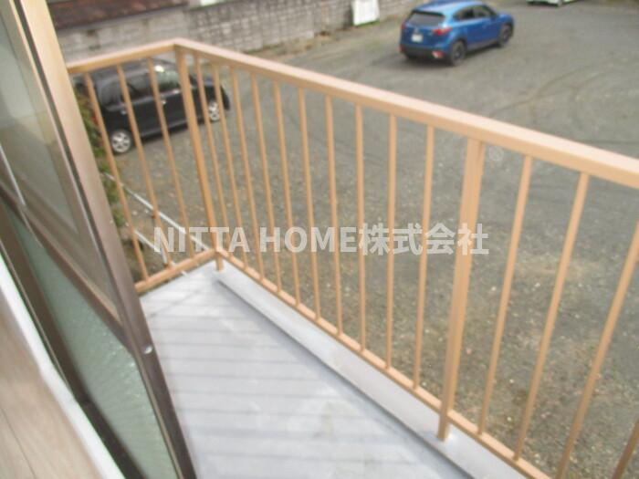 コーポデルフィーのバルコニー|南向きのバルコニーです!(^^)!