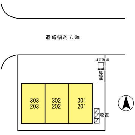 コーポデルフィーの区画図