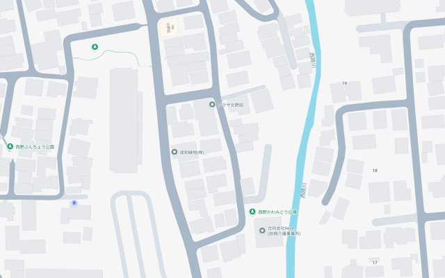 堺市東区西野　第5期　新築一戸建ての地図