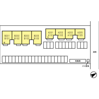 【区画図】 | カサグランデ曙　B棟
