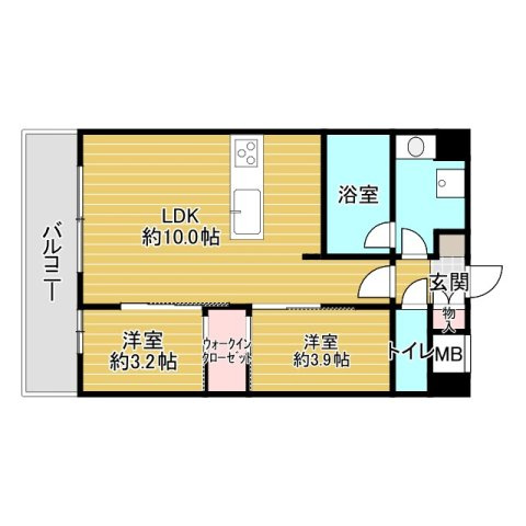 ソルレヴェンテ新梅田の間取り