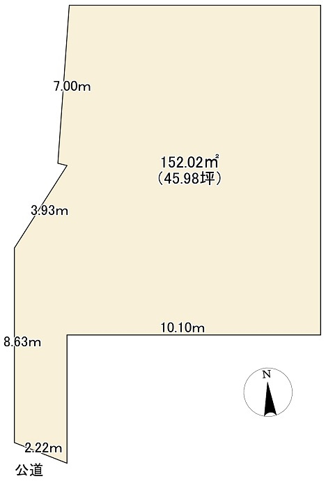 草加市吉町　建築条件なし売地