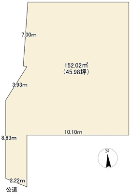 【区画図】 | 草加市吉町　建築条件なし売地