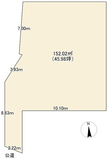 【区画図】 | 草加市吉町　建築条件なし売地