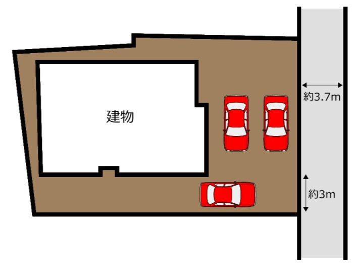 売中古戸建　富士市入山瀬の区画図