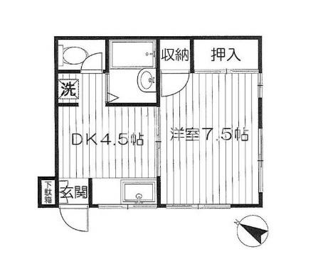 【間取り】 | ハイツハッピーバレー高輪