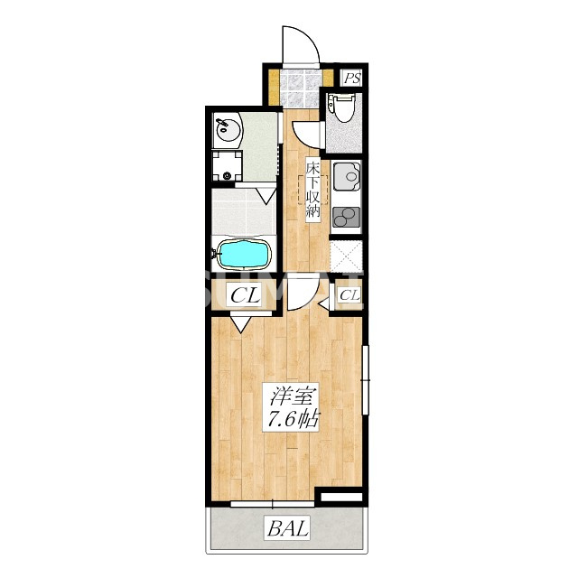 フルール　ベールの間取り|間取りです。