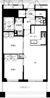 勝どき ザ・タワーの間取り