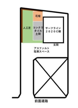 長生郡一宮町東浪見　中古戸建の区画図|令和4年4月築2LDK+土間約11.25帖（多目的スペースあり）鈴ヶ埼海岸徒歩約5分 外構工事済み