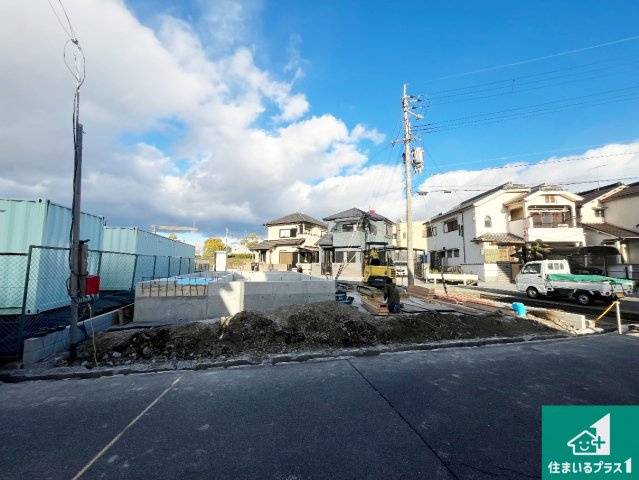 加古川市別府町新野辺北町 第10期 新築一戸建ての外観|現在の進捗状況です！順調に作業進行中、完成が待ち遠しいです！詳細の間取り等、お気軽にお問い合わせください！