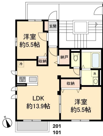 【間取り】 | COZYハイムあびこ