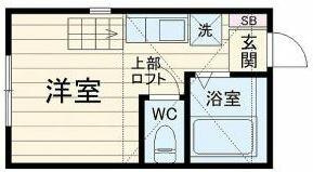 【間取り】 | ヒルズ反町Ｂ棟 | 間取図　２０６号室