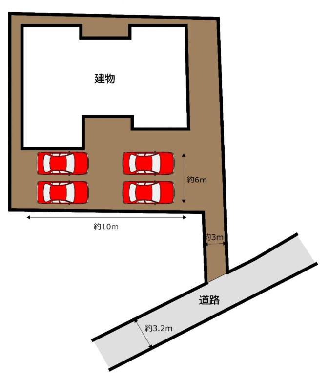 売中古戸建　富士市船津の区画図