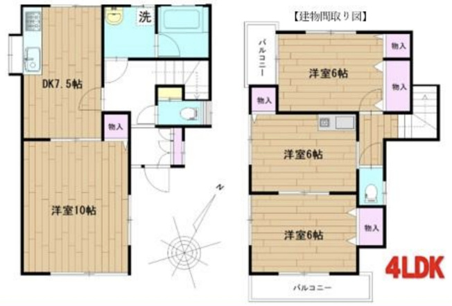 【間取り】 | 久喜市菖蒲　中古戸建