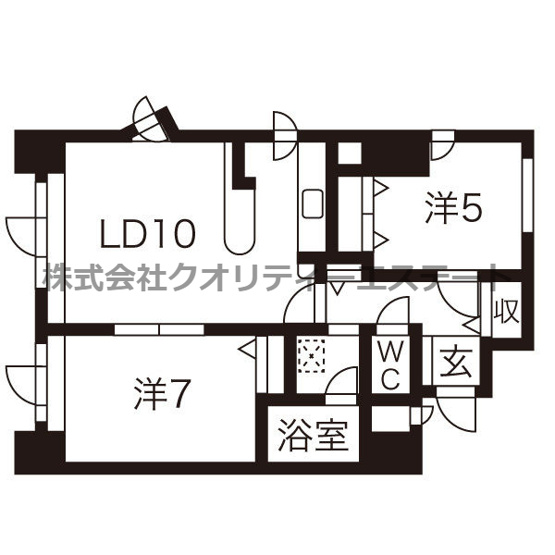 【間取り】 | ダイアパレス大通第2