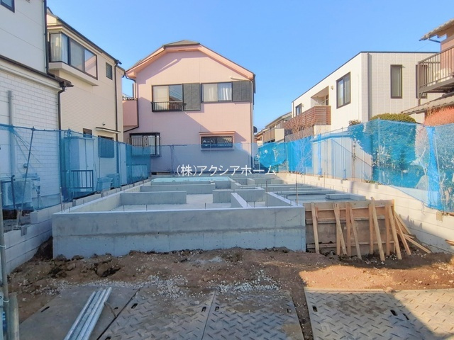 所沢市東新井町・全1棟　新築一戸建　～広々としたLDK～の外観|現地写真　2026年1月5日撮影