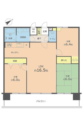 カルム宮島口の間取り