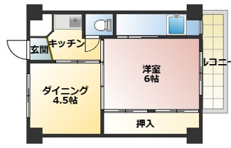 【間取り】 | ビレッジハウス湯浅1号棟