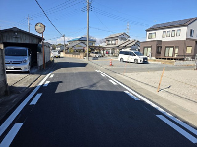【前面道路含む現地写真】 | 美里町小茂田第３　 | 現地前面道路（2026年02月02日）撮影