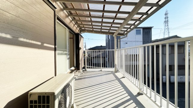 北田宮2丁目5-18　借家のバルコニー