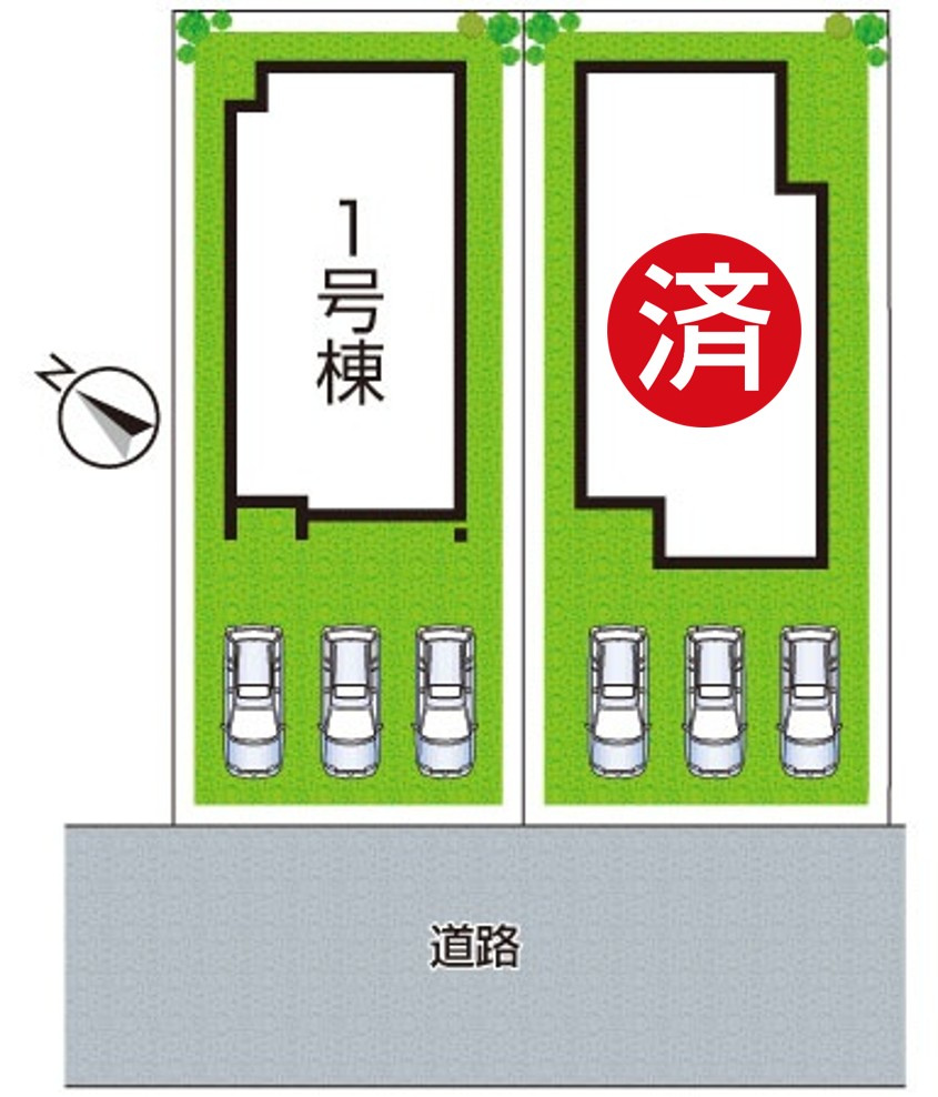 ■5日(土)6日(日)現地ご見学可能！　枚方市香里ケ丘　全2邸の区画図|全２区画
