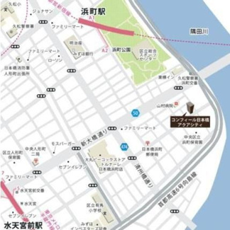 【地図】 | コンフィール日本橋アクアシティ