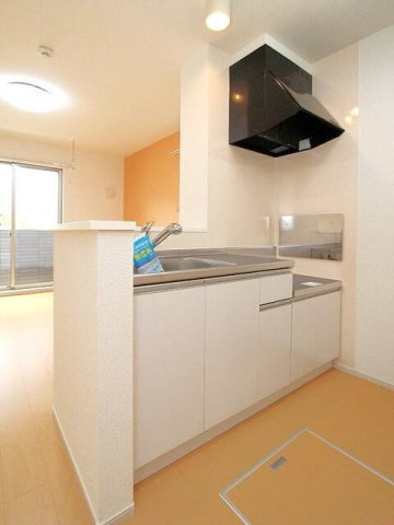 マーベラスⅡのキッチン|コンパクトなキッチンで掃除もラクラク