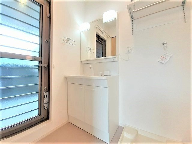 サリーチェ唐津の洗面所|忙しい朝には欠かせない洗面所です