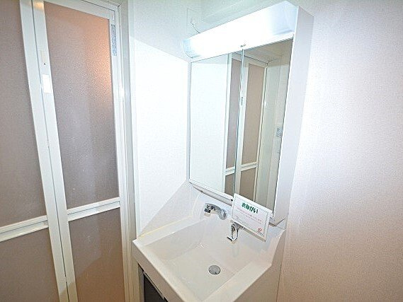 ルイシャトレ鏡の洗面所|スペースが確保できる洗面所です