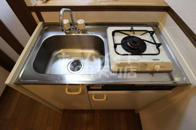 【キッチン】 | エクシード弁天Ⅱ | きれいなキッチンです