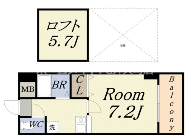 【間取り】 | エクシード弁天Ⅱ