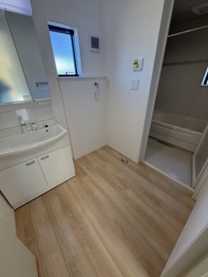 【洗面所】 | 恒久6丁目　新築平屋建 | 使いやすい洗面所です
