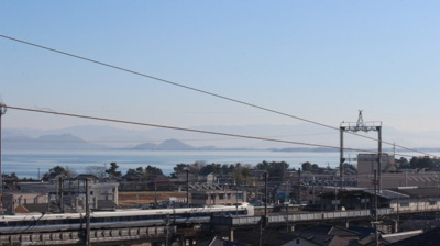 【展望】 | 大津市和邇高城330-7　中古戸建 | 二階から琵琶湖パノラマ眺望