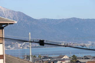 【展望】 | 大津市和邇高城330-7　中古戸建 | 二階から琵琶湖パノラマ眺望