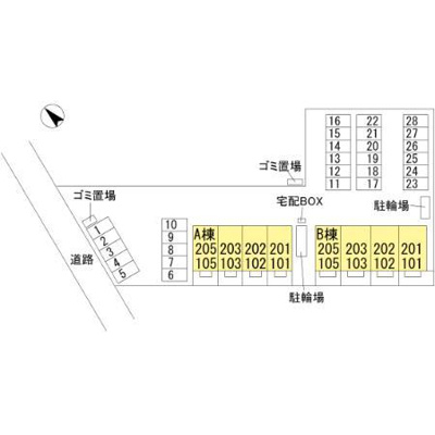 【区画図】 | Orge B棟