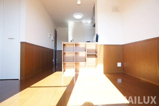 熊本市北区清水東町のアパートの居間・リビング