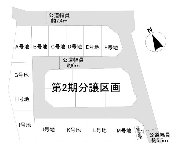 三木市岩宮　全４-I棟の区画図