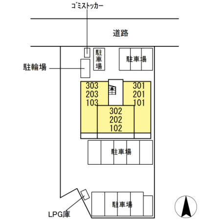 クレール・都の区画図
