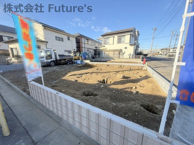 三郷市早稲田5丁目　新築戸建　全2棟　2号棟の外観|現地の写真になります。