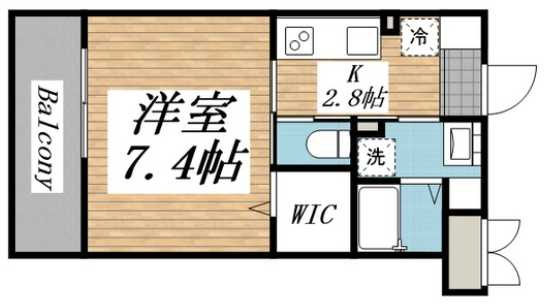 クリオラモード学芸大学Ⅱ　新築　敷金礼金0　フリーレント1か月の間取り
