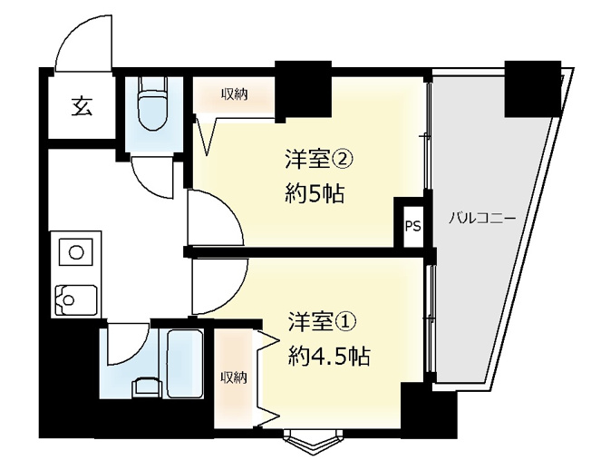 【間取り】 | 木川東エクセルハイツ