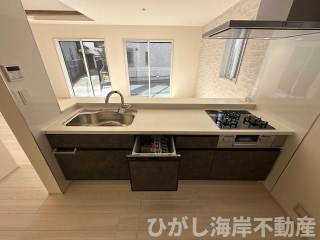 茅ヶ崎市東海岸北4丁目　新築戸建のキッチン|1月10日撮影　建築中　キッチンスペース